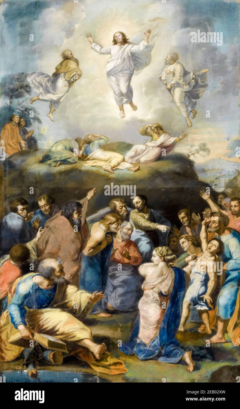 Sir Thomas Lawrence, dessin après la Transfiguration, pastel, 1782 Banque D'Images