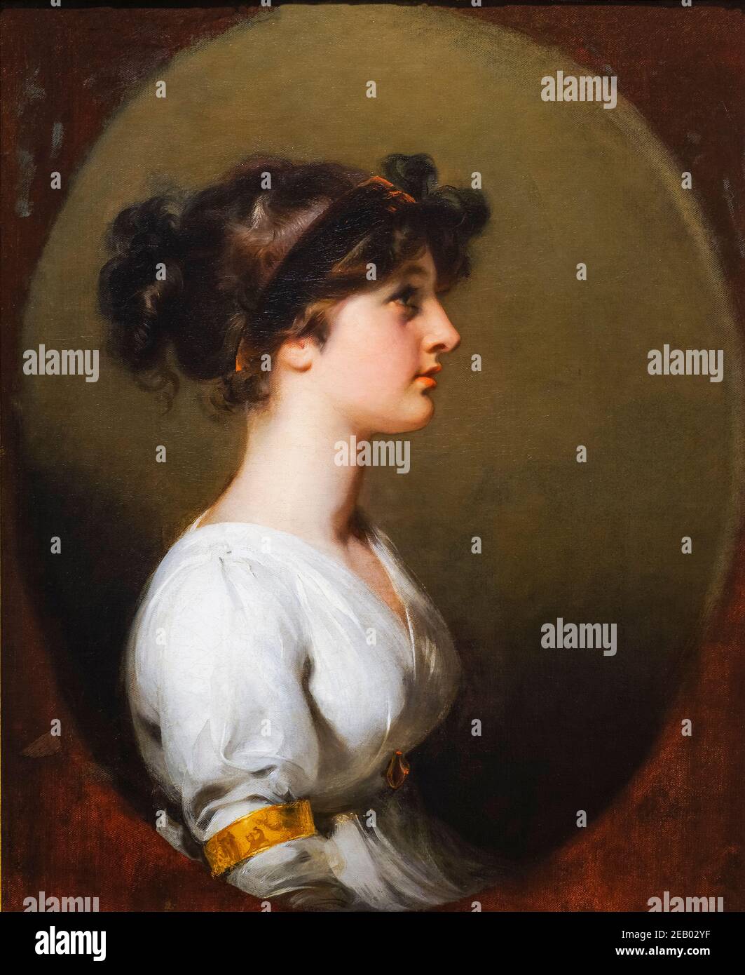 L'honorable Caroline Upton, portrait peint par Sir Thomas Lawrence, vers 1800 Banque D'Images