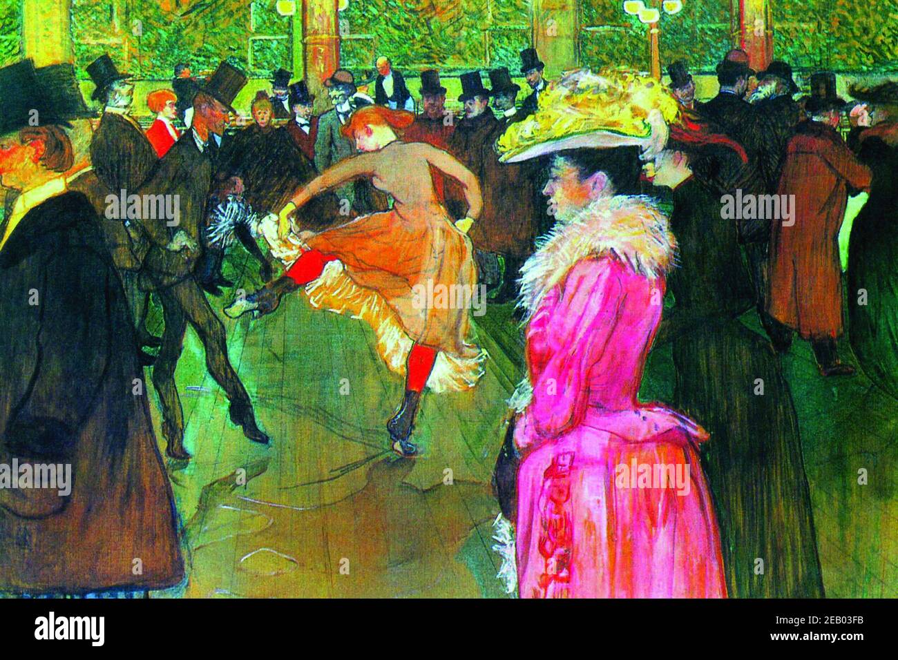 Bal au Moulin Rouge 1900 Banque D'Images