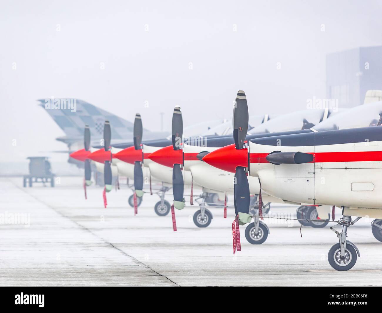 Croate Pilatus PC-9 de Krila oluje Wings de la voltige de tempête groupe Banque D'Images