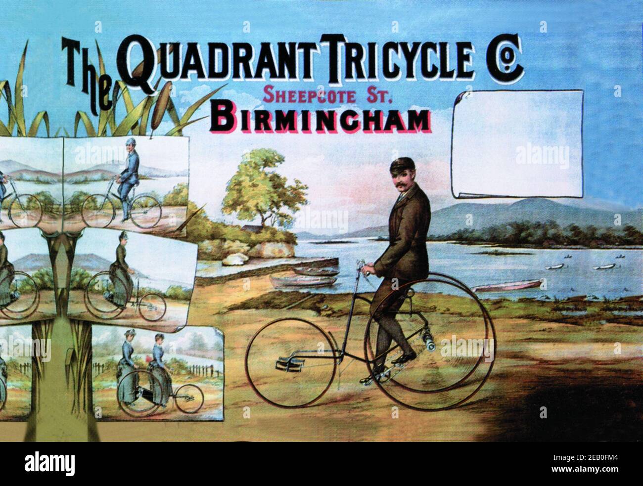 Quadrant tricycle Company 1887 Banque D'Images
