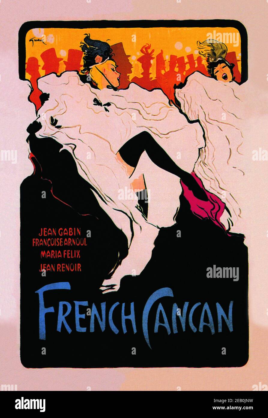 Cancan Français Banque D'Images