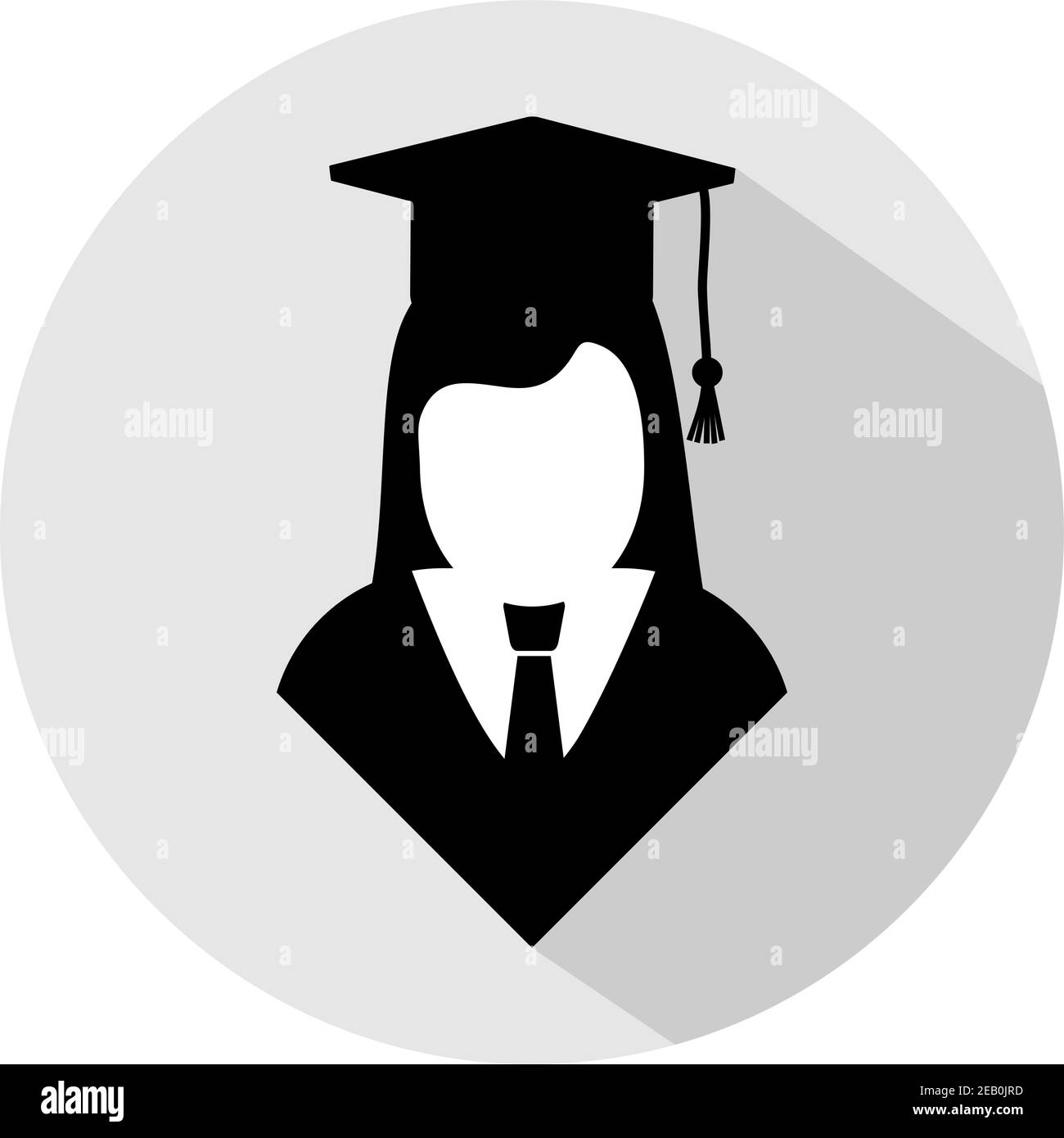 L'icône de l'étudiant Illustration de Vecteur