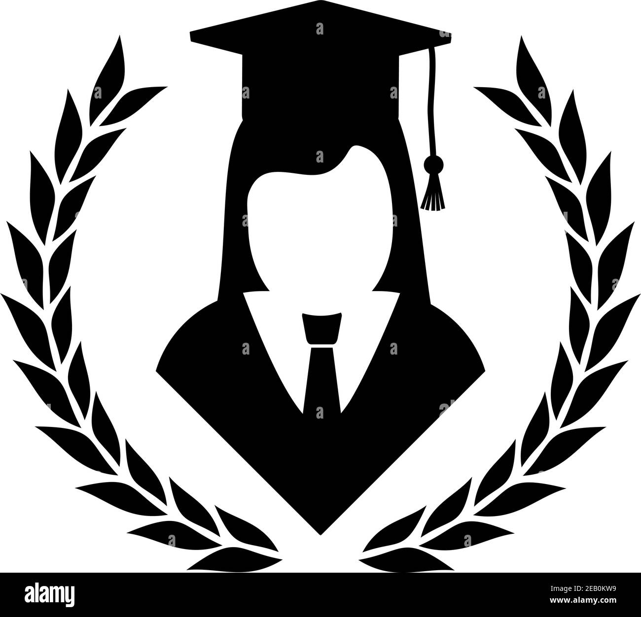 L'icône de l'étudiant Illustration de Vecteur