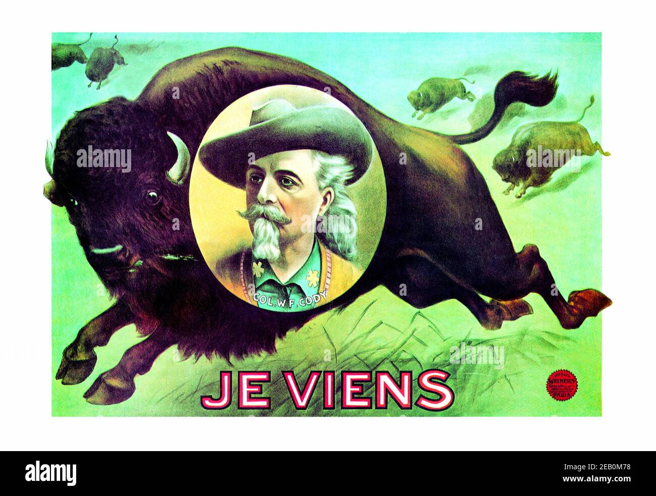Buffalo Bill : je viens 1900 Banque D'Images