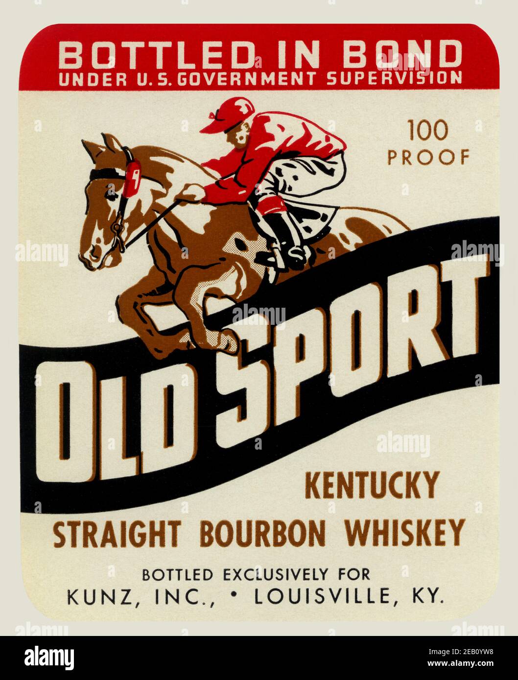 Sport vieux Kentucky Straight Bourbon Whiskey Banque D'Images