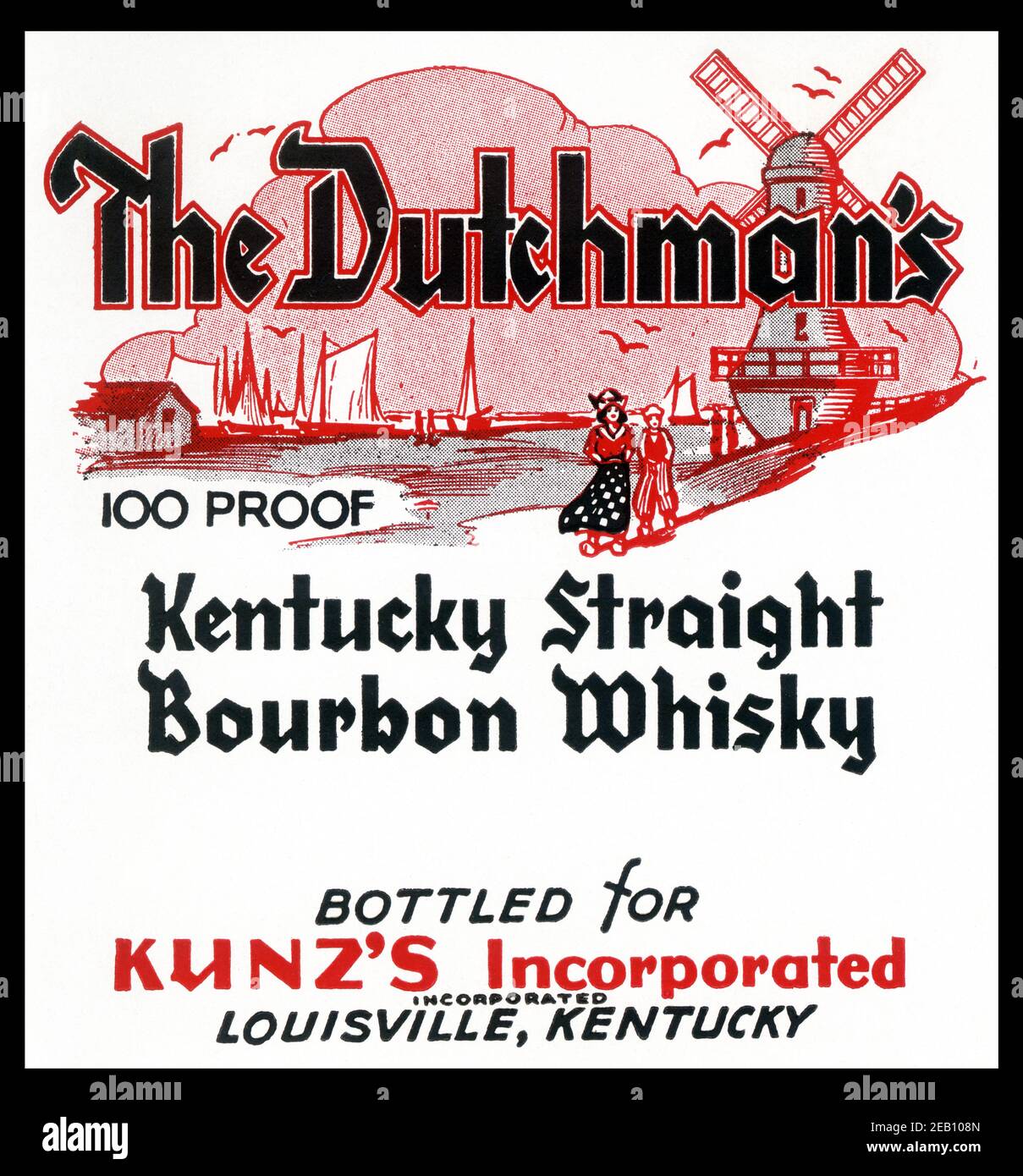 Dutchman's Kentucky Straight Bourbon Whiskey Banque D'Images