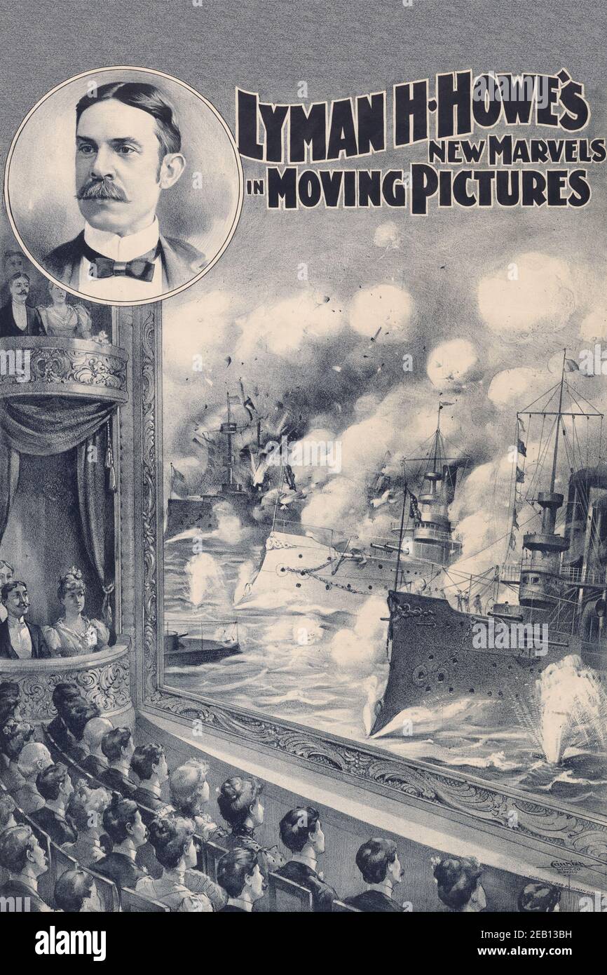 Image de mouvement des batailles de la mer 1898 Banque D'Images