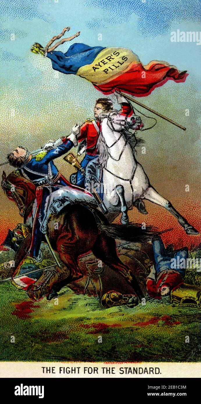 Pilules d'Ayer - la lutte pour la norme 1890 Banque D'Images