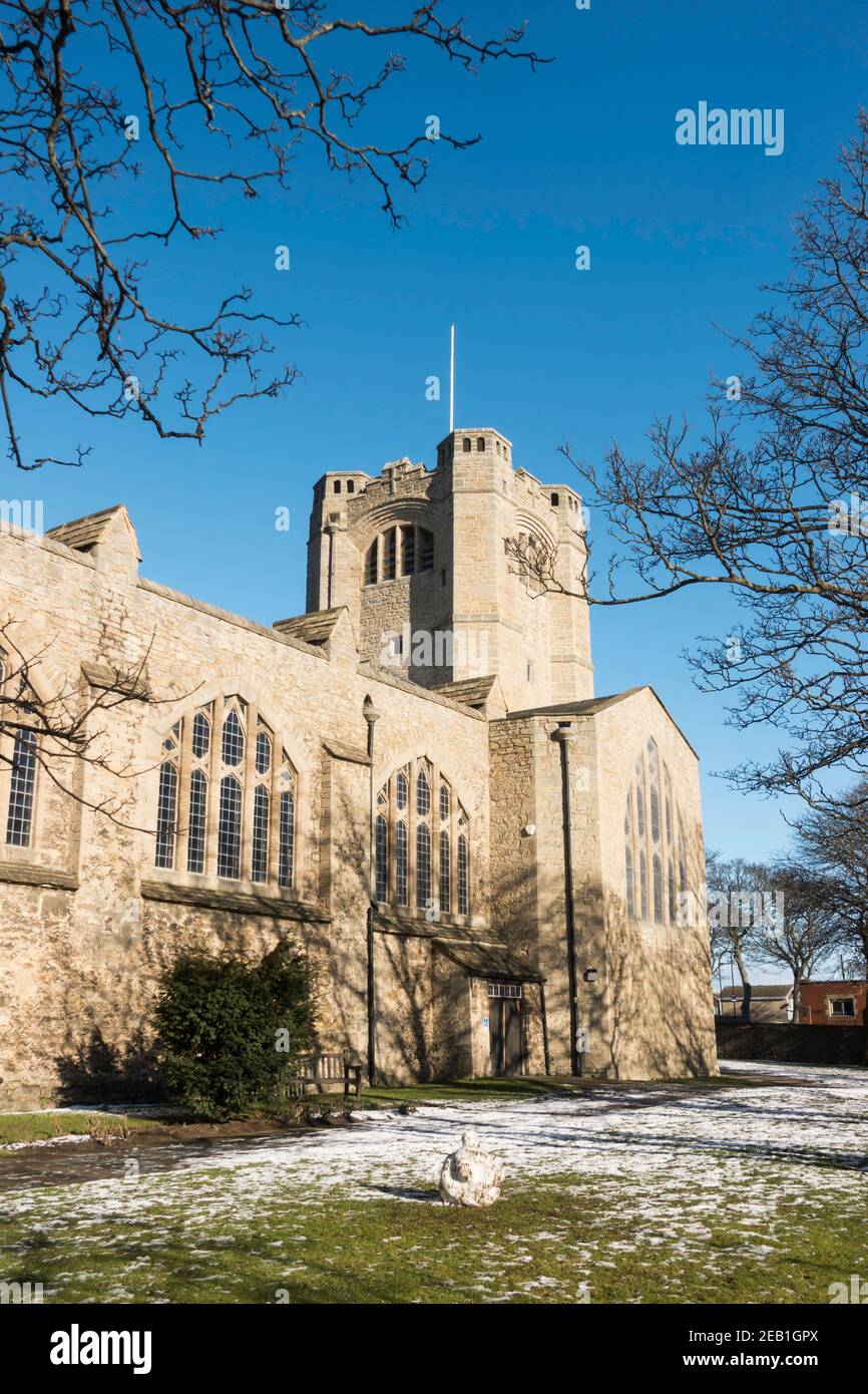 Style art et artisanat église St Andrew Roker, Sunderland, nord-est de l'Angleterre, Royaume-Uni Banque D'Images