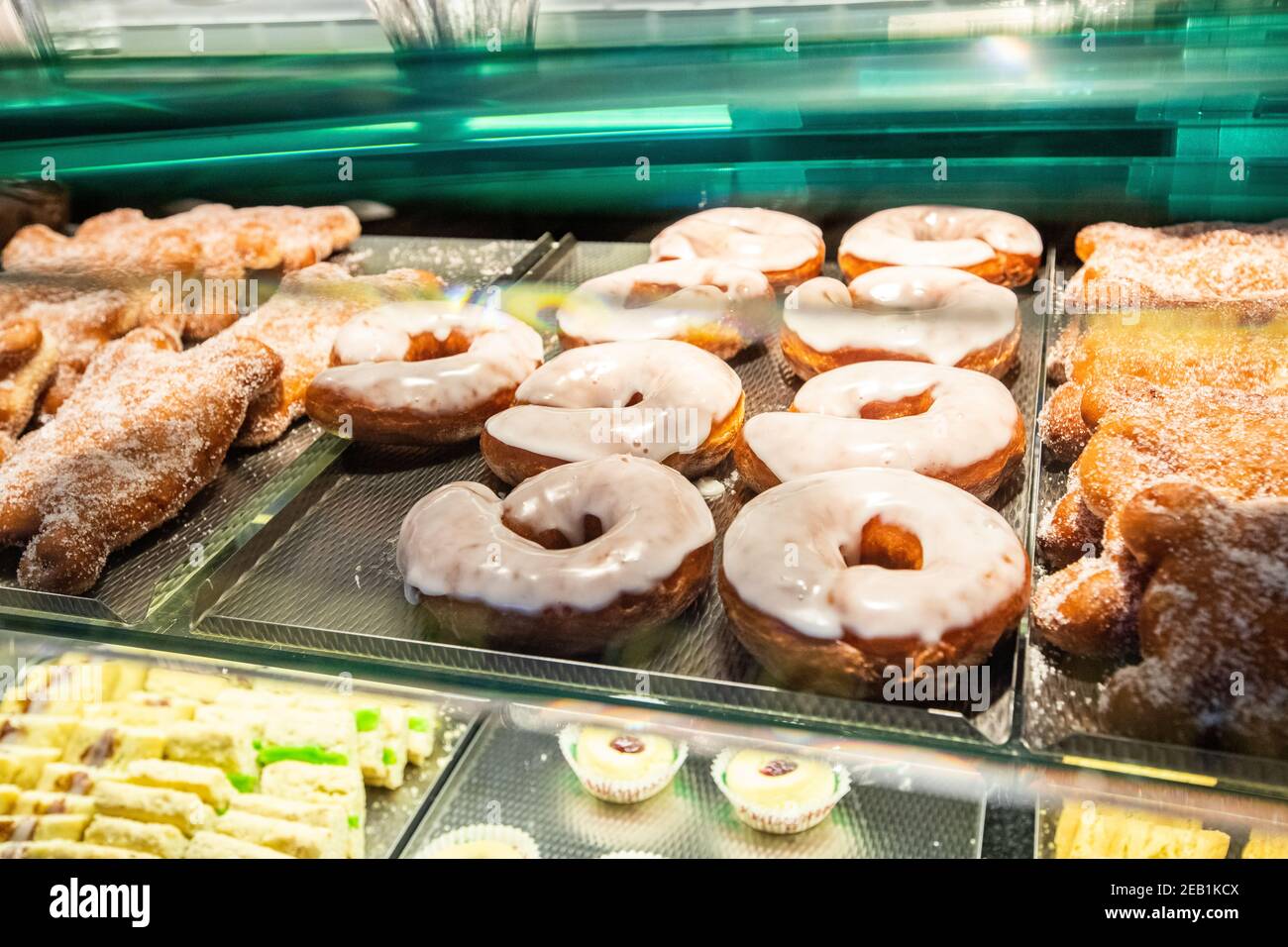 Beignets dans une boulangerie Banque D'Images