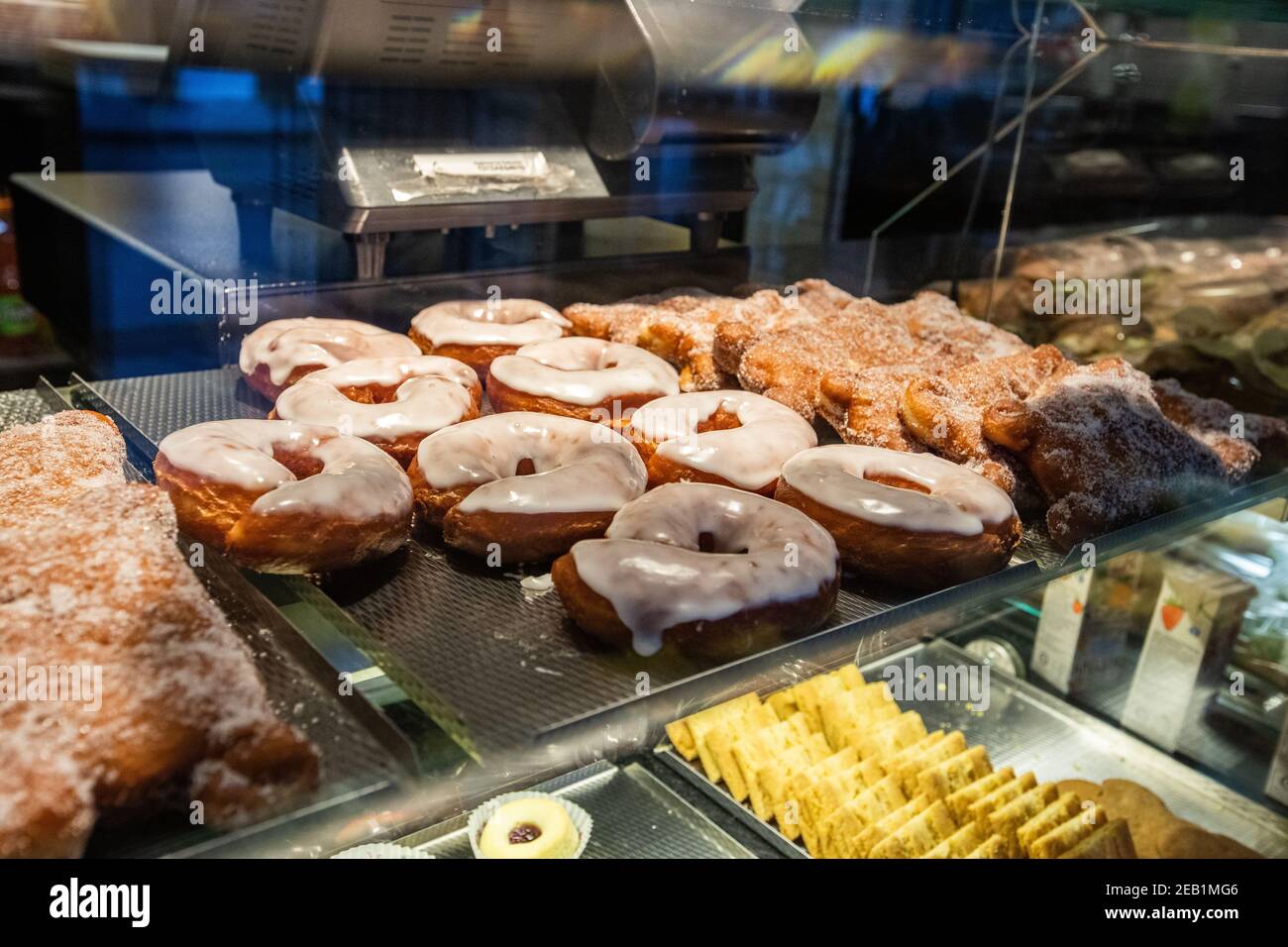 Beignets dans une boulangerie Banque D'Images