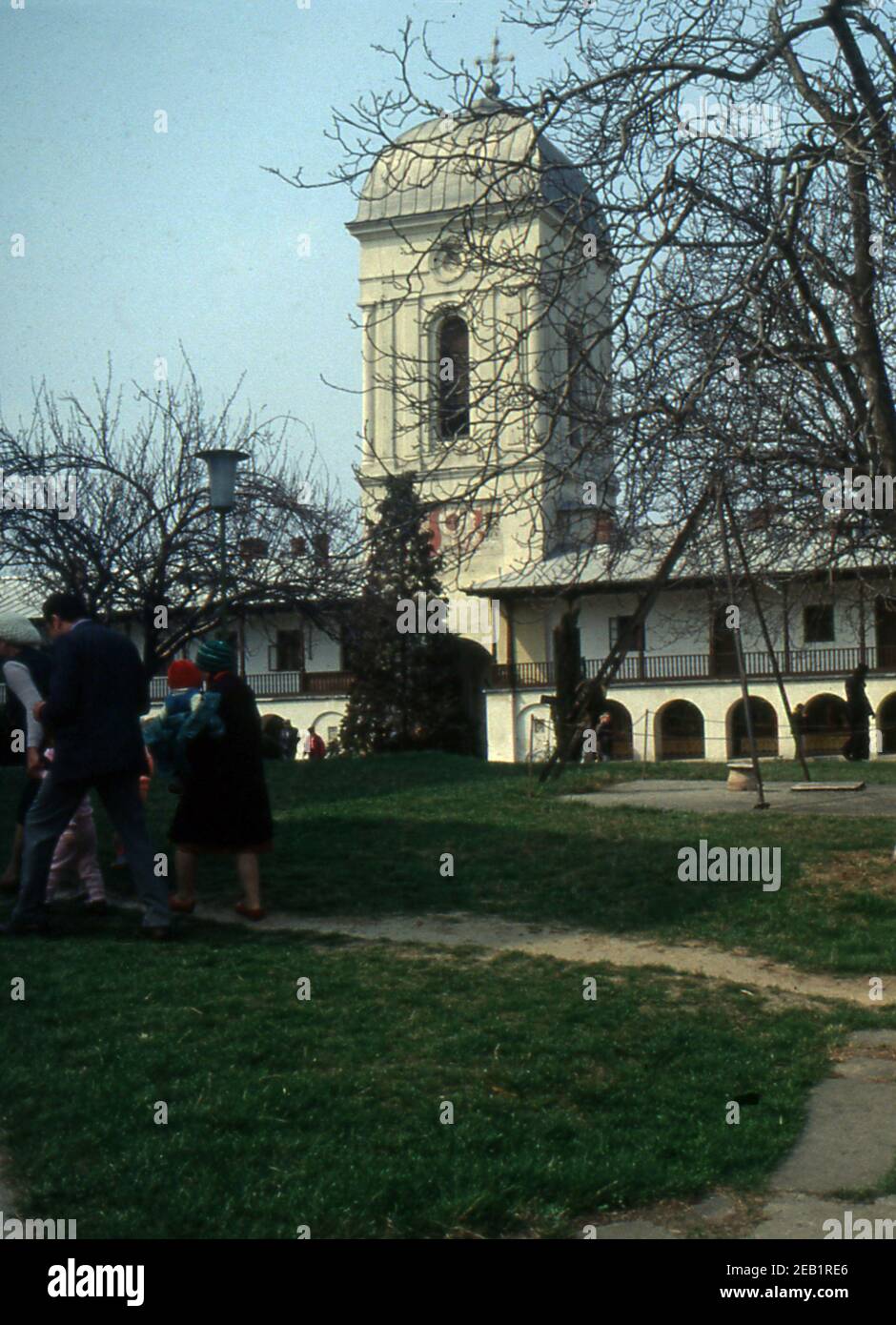 Reportage Roumanie 1991, monastère de Cernica (scanné à partir de colorslide) Banque D'Images