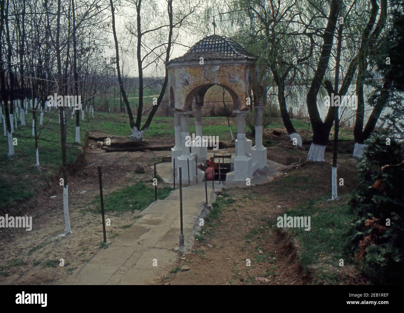 Reportage Roumanie 1991. Magosciaia, Prince Palace (scanné à partir de colorslide) Banque D'Images