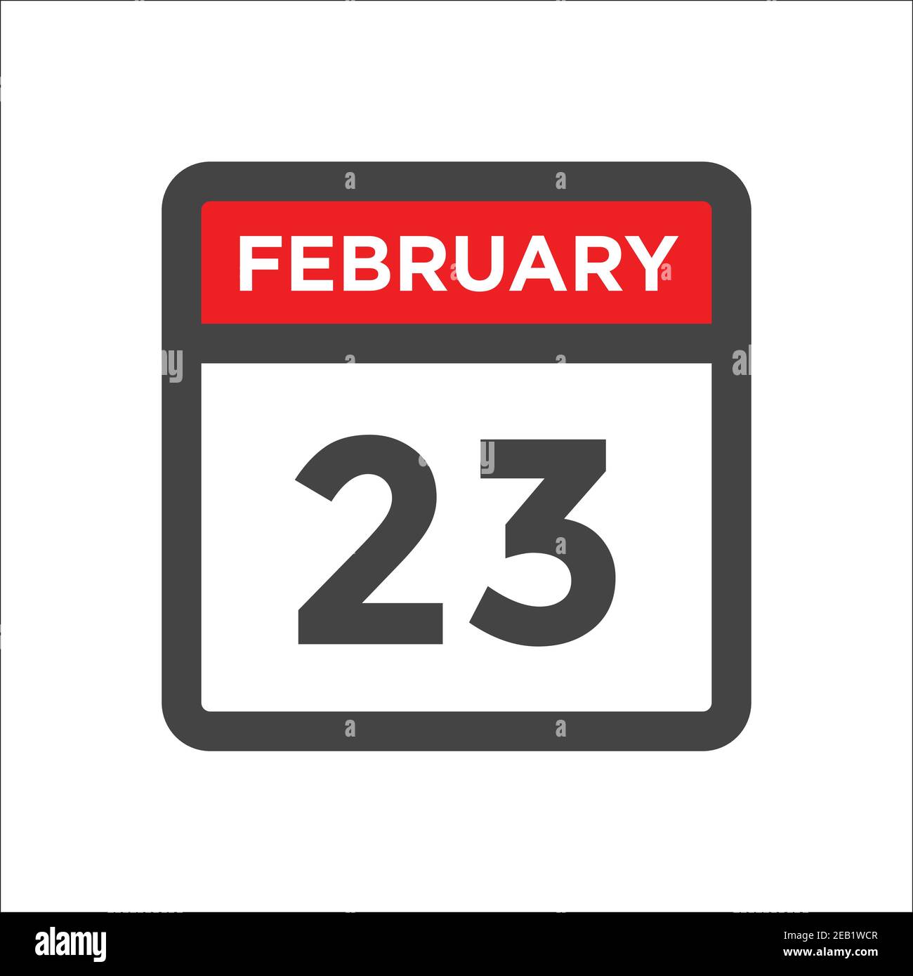 23 février 2023 Banque d'images vectorielles - Alamy