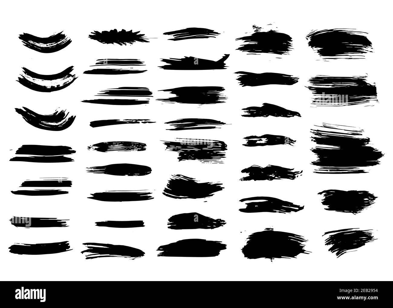 Ensemble vectoriel de contours de forme de gringe. Des touches de finition pour votre conception. Illustration de Vecteur