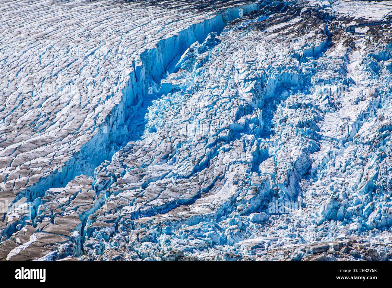 Close-up du glacier Salmon, British Columbia, Canada Banque D'Images