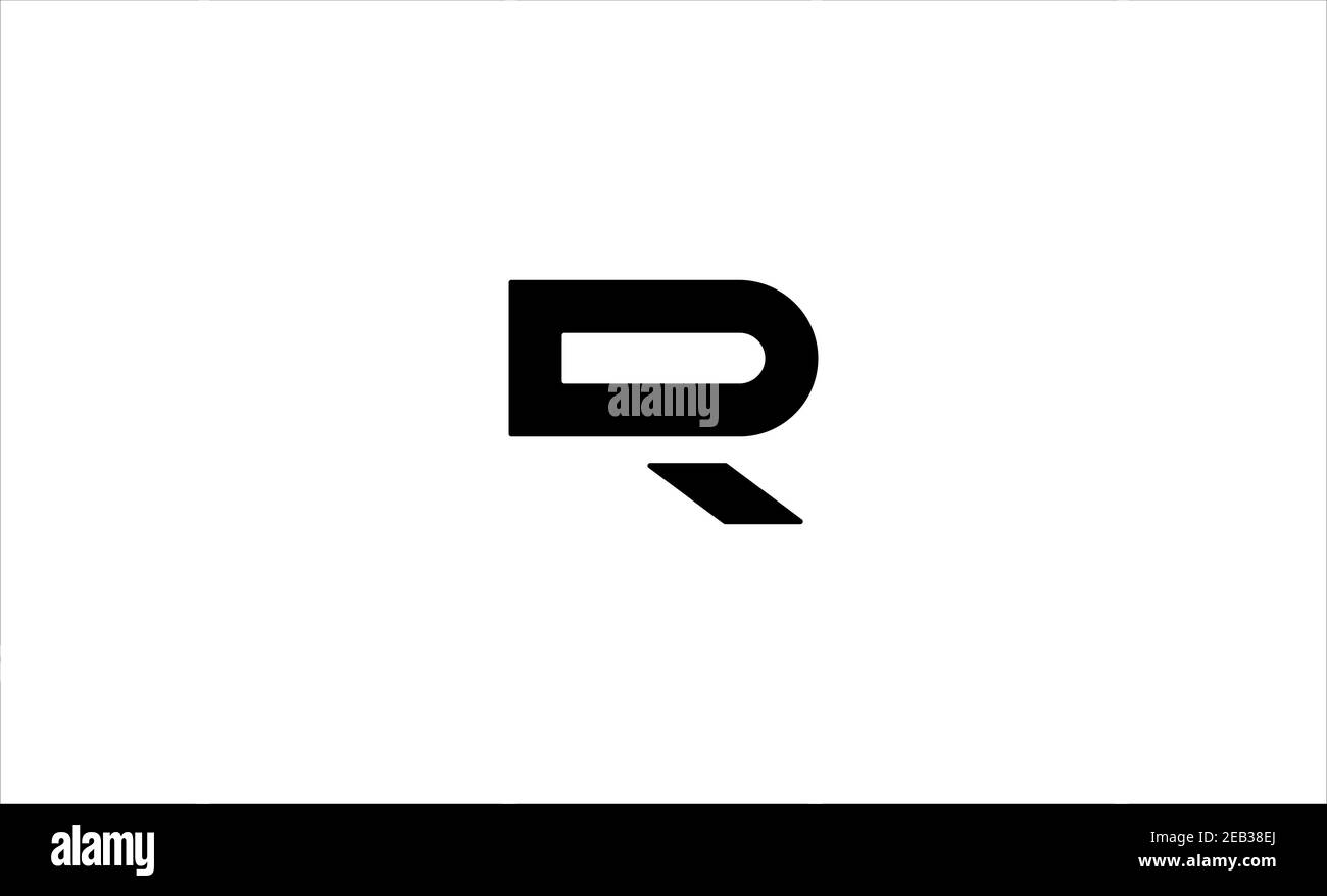 Illustration vectorielle de la conception initiale du logo DR RD Banque D'Images