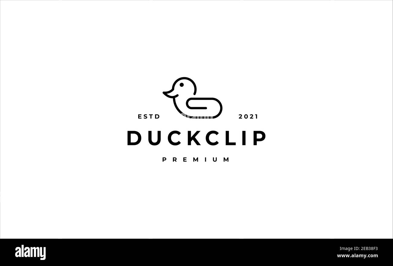 Clip Canard logo vectoriel Banque D'Images