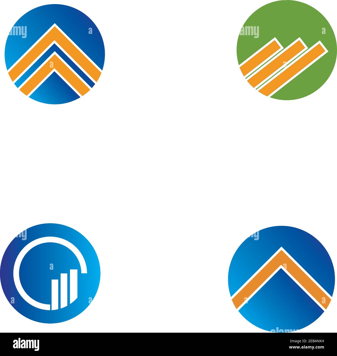 Logo de l'entreprise financement et symboles vector concept illustration Illustration de Vecteur