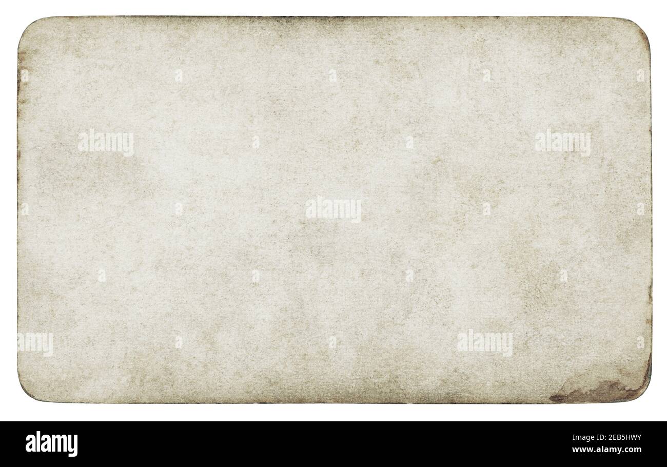 Vintage papier fond isolé - (chemin inclus) Banque D'Images