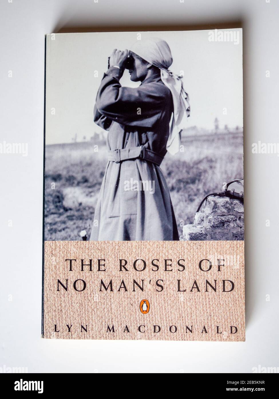 Photo du livre The Roses of No Man's Land, de l'auteur et historien Lyn Macdonald; Penguin Books, 1980 Banque D'Images
