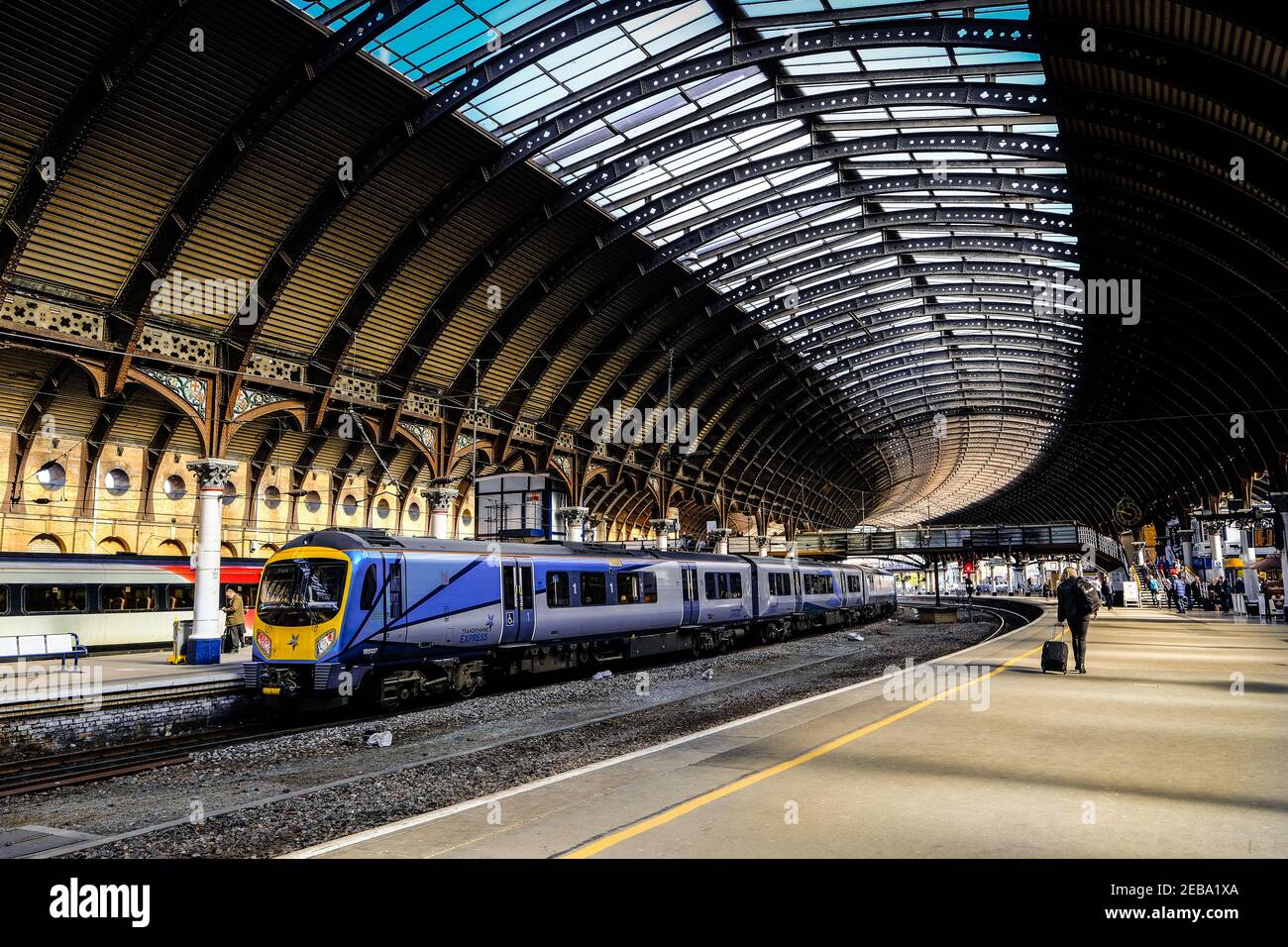 Gare de York, Yorkshire, Royaume-Uni. Banque D'Images