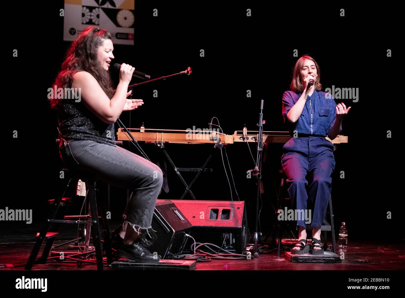 Barcelone, Espagne. 2021.02.05. Concert de groupe de Cocanha au Tradicionarius. Photographe : © Aitor Rodero. Banque D'Images