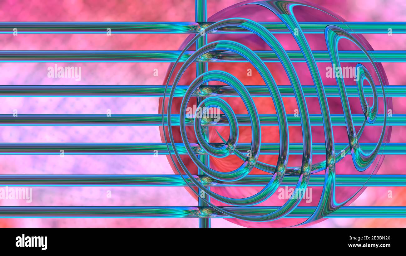 Arrière-plan abstrait de texture irisée multicolore. image 3d. Banque D'Images