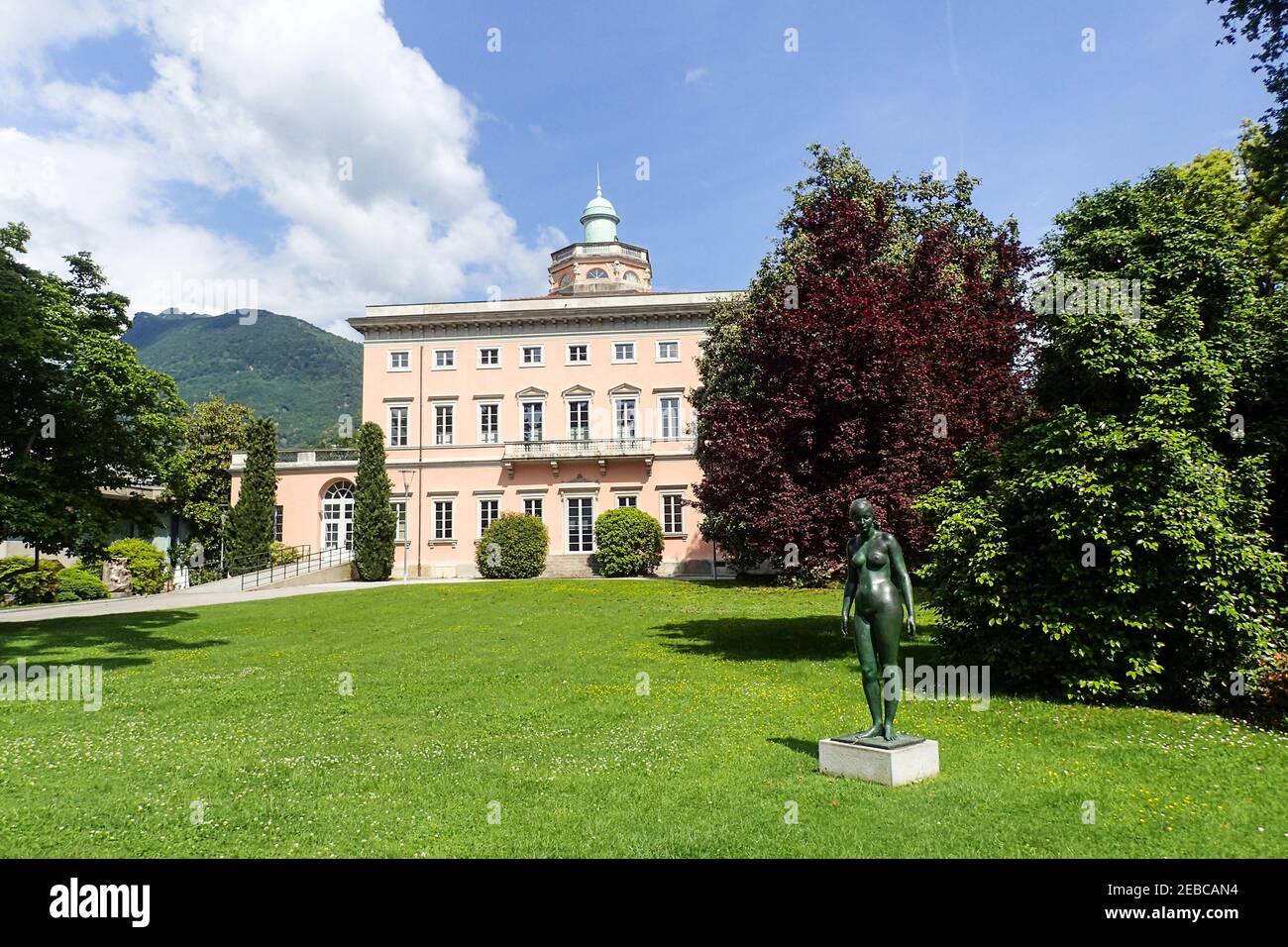 Lugano, Suisse - 21 mai 2018 : Villa Ciani et le parc botanique Banque D'Images
