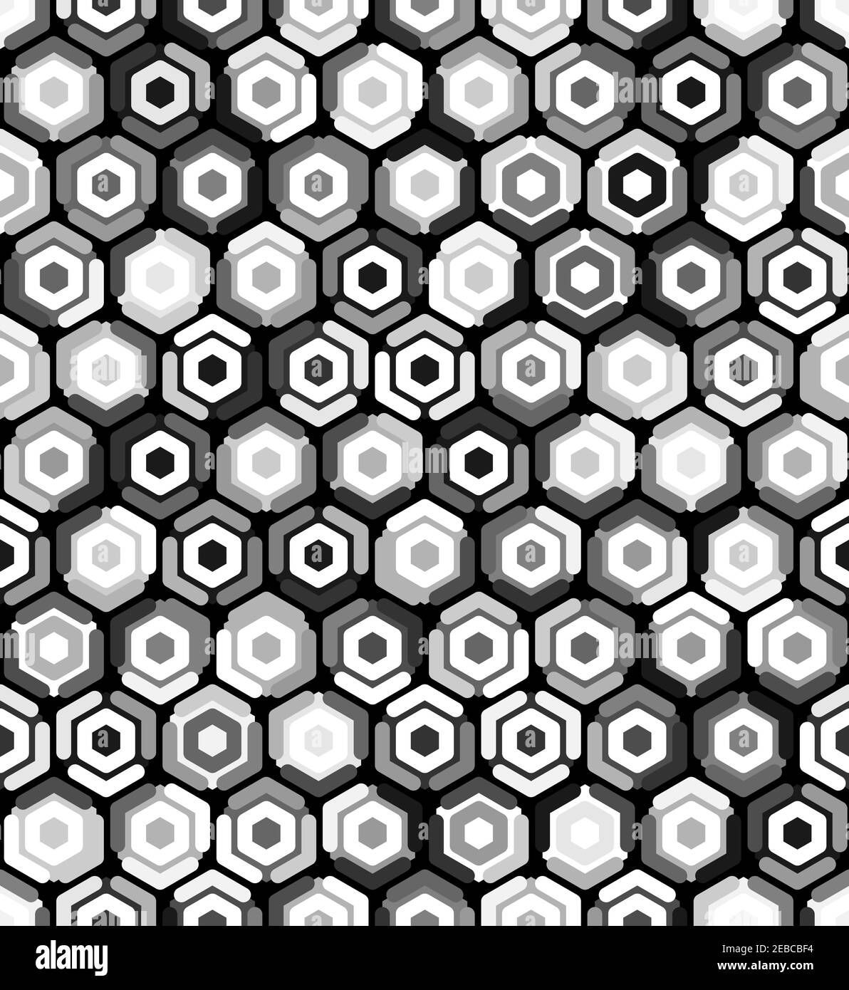 Nid d'contemporain motif géométrique. Ornement hexagonale répétées Illustration de Vecteur