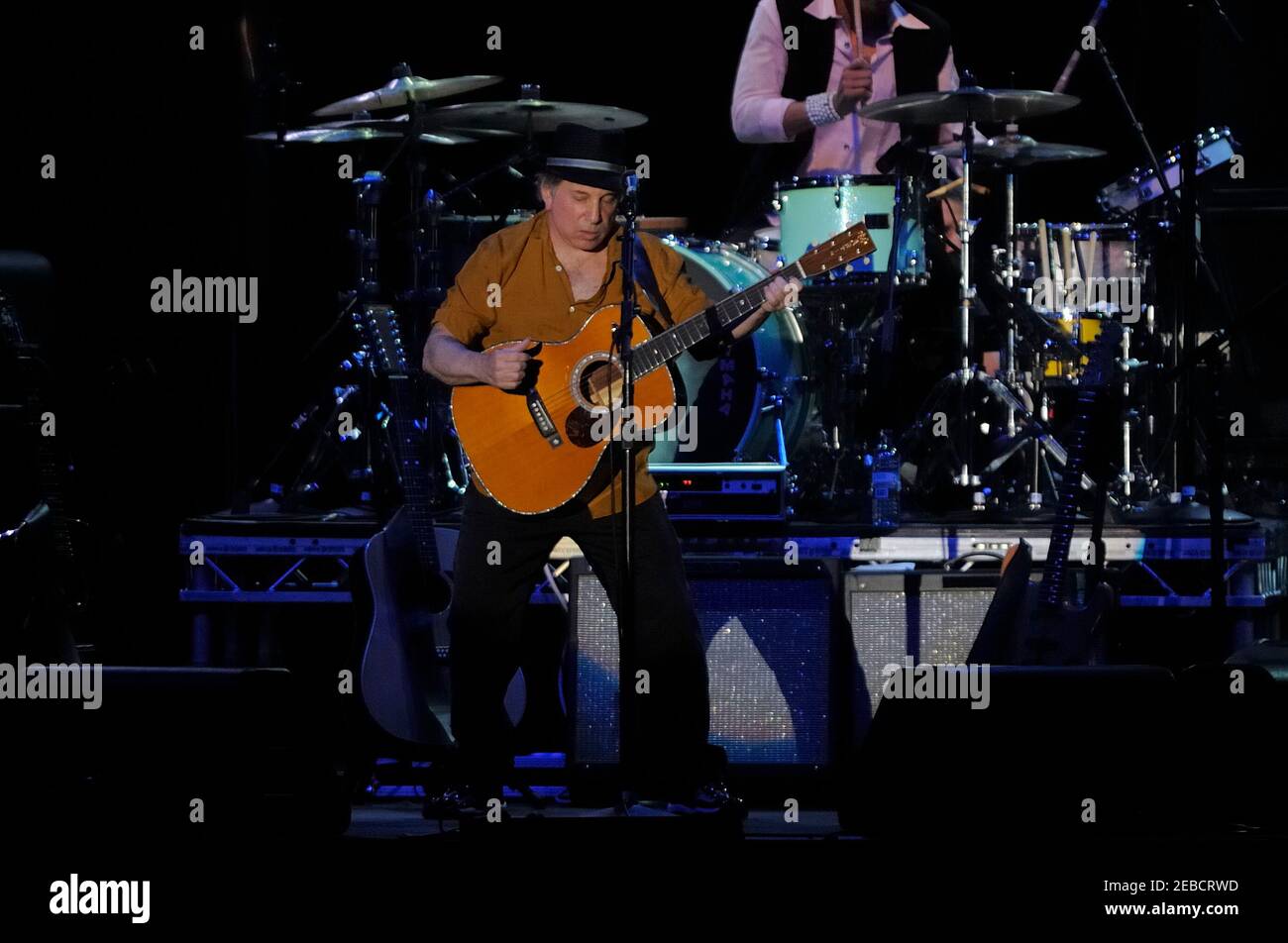 Paul Simon en direct à Liverpool 2008 Banque D'Images