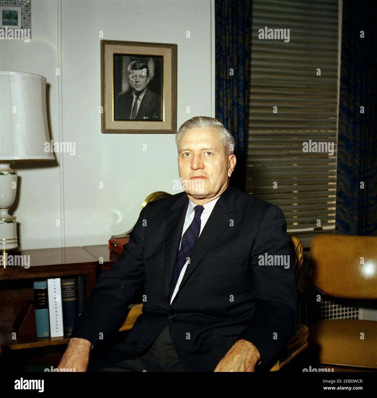 Médecin adjoint du président, Capt. Dr George G. Burkley, USN. Portrait du médecin adjoint au président John F. Kennedy, contre-amiral George G. Burkley. White House, Washington, D.C. Banque D'Images