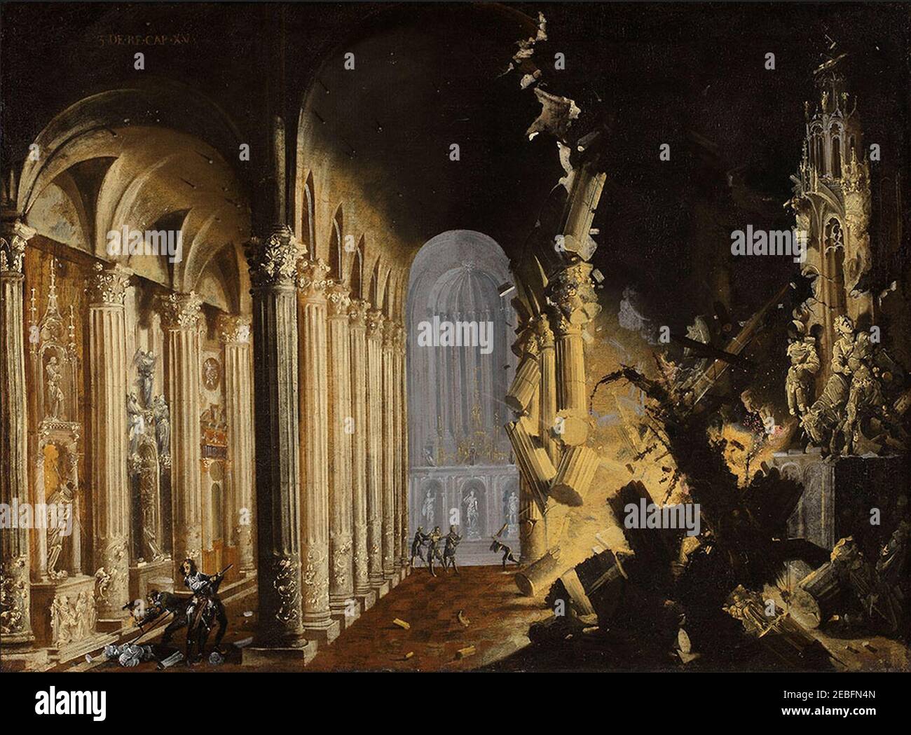 Nomé, François (Desiderio. Monsù) - Explorão de una Catedral. Banque D'Images