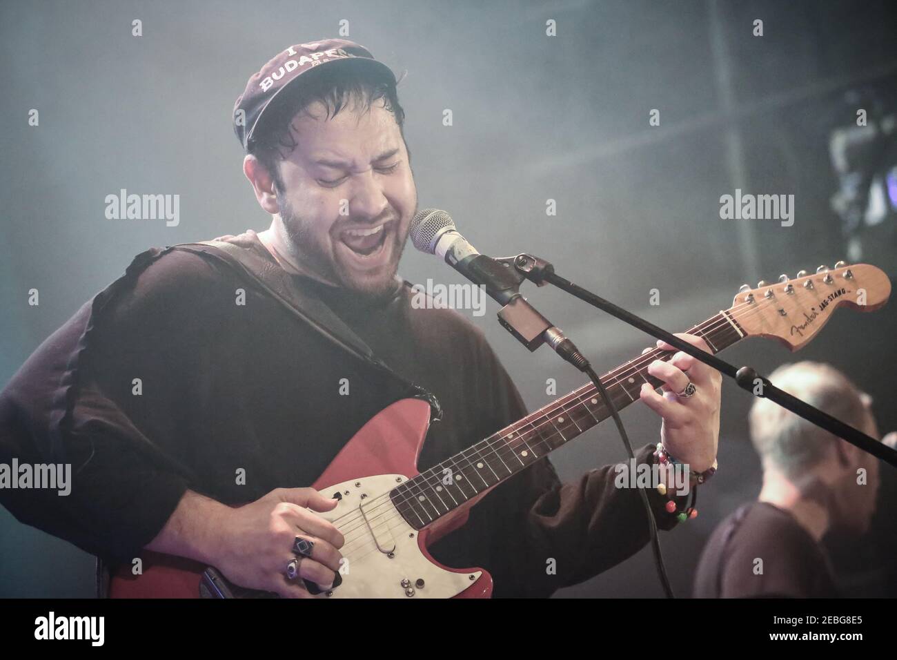 Ruban Nielson, de l'Unknown Mortal Orchestra, à la salle d'Assemblée d'Islington À Londres Banque D'Images