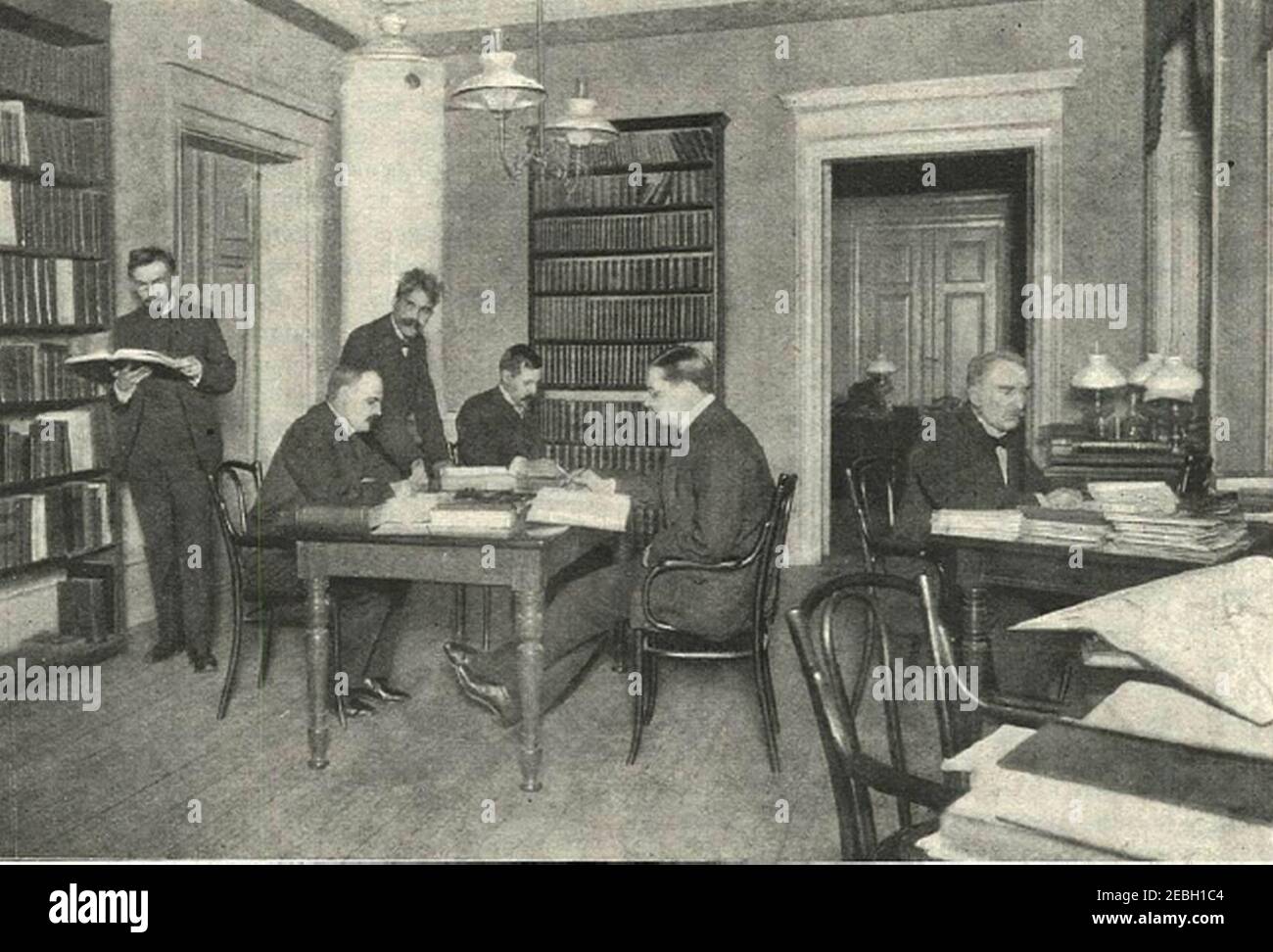 Nordisk familjeboks redaktion 1903. Banque D'Images