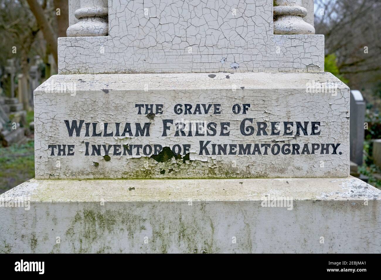 Tombe du cimetière William Friese Greene highgate Banque D'Images