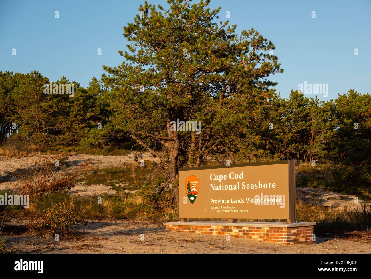 Cape Cod National Seahore province terres sentiers Provincetown Massachusetts Banque D'Images