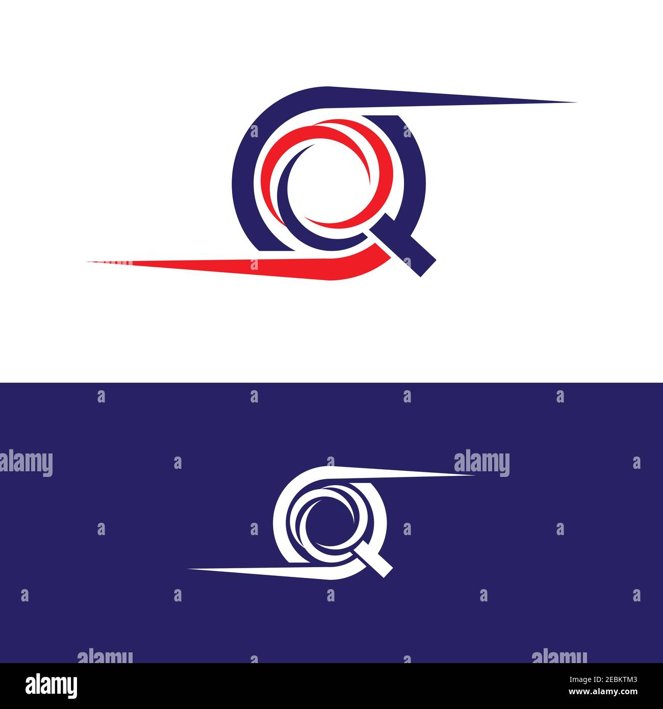 Lettre Q au design moderne pour votre meilleur symbole commercial. Illustration vectorielle EPS.8 EPS.10 Illustration de Vecteur