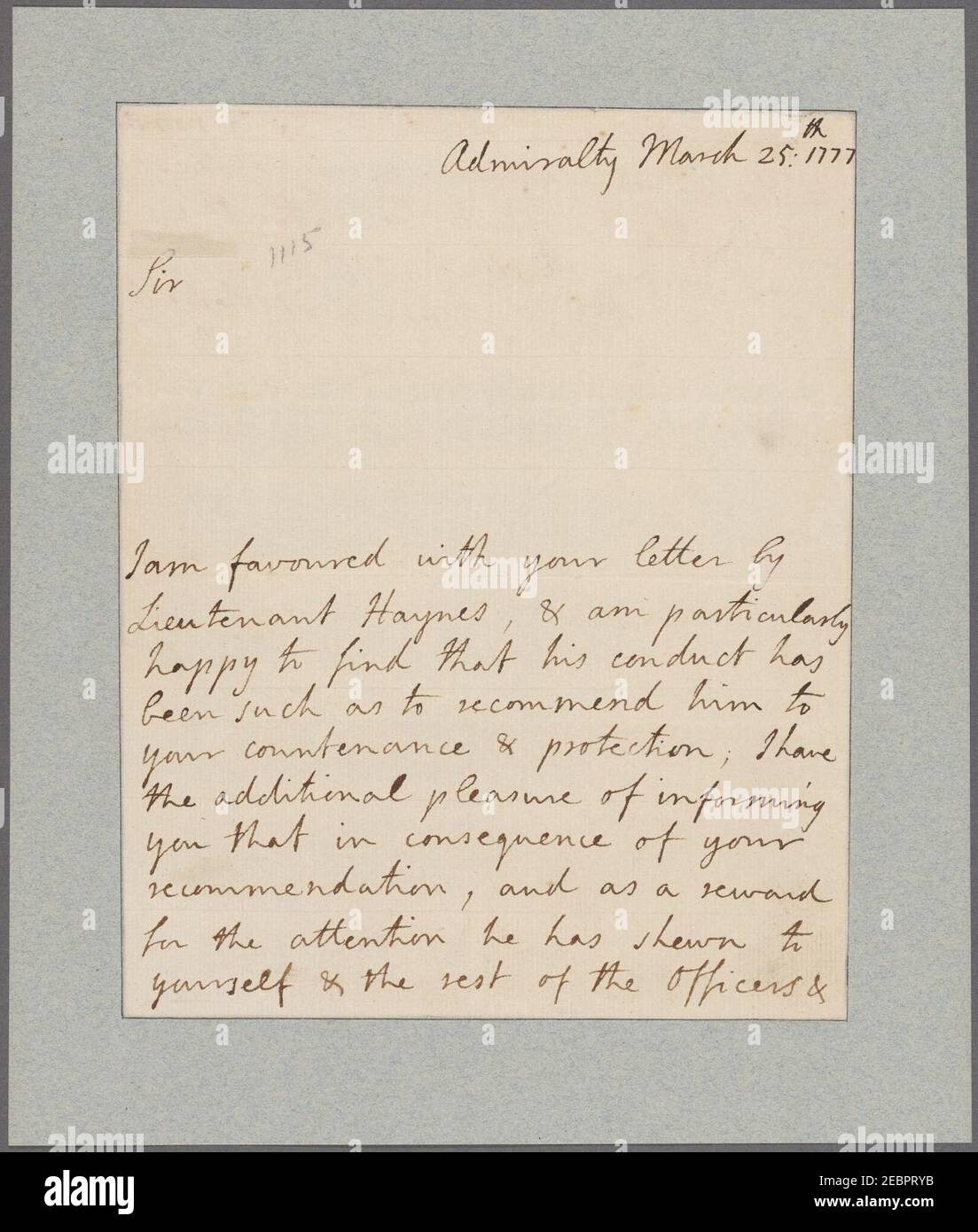 Sandwich, John Montague, comte de. Amirauté Banque D'Images