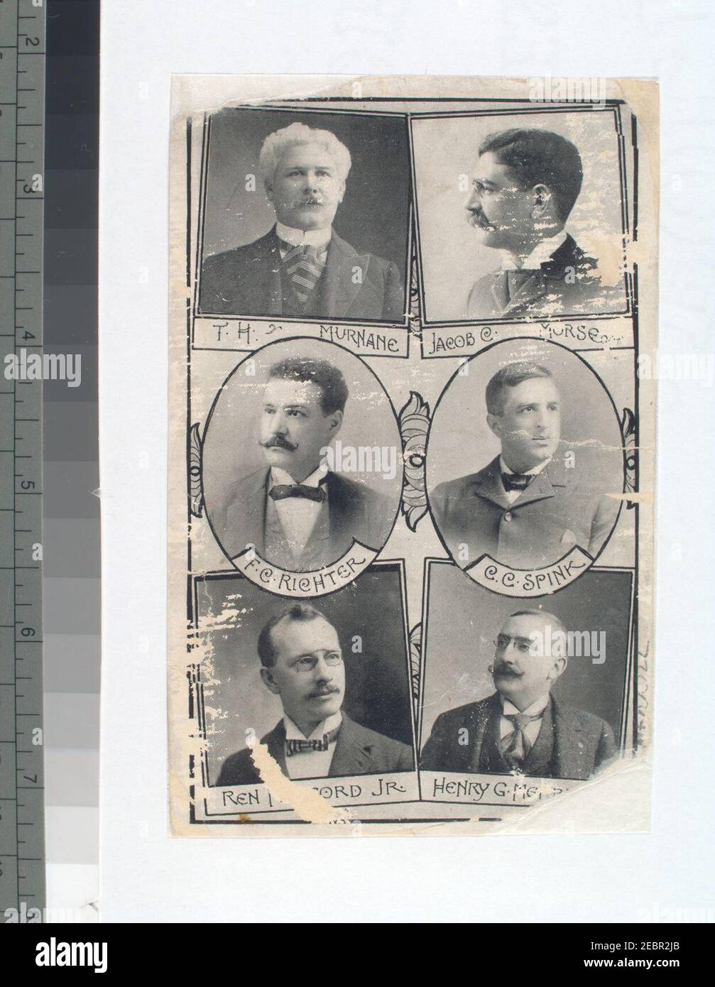 T. H. Murnane, Jacob C. Morse, F. C. Ritcher, C. C. Spink, Ren Mulford, Jr., Henry G. Merrill Banque D'Images