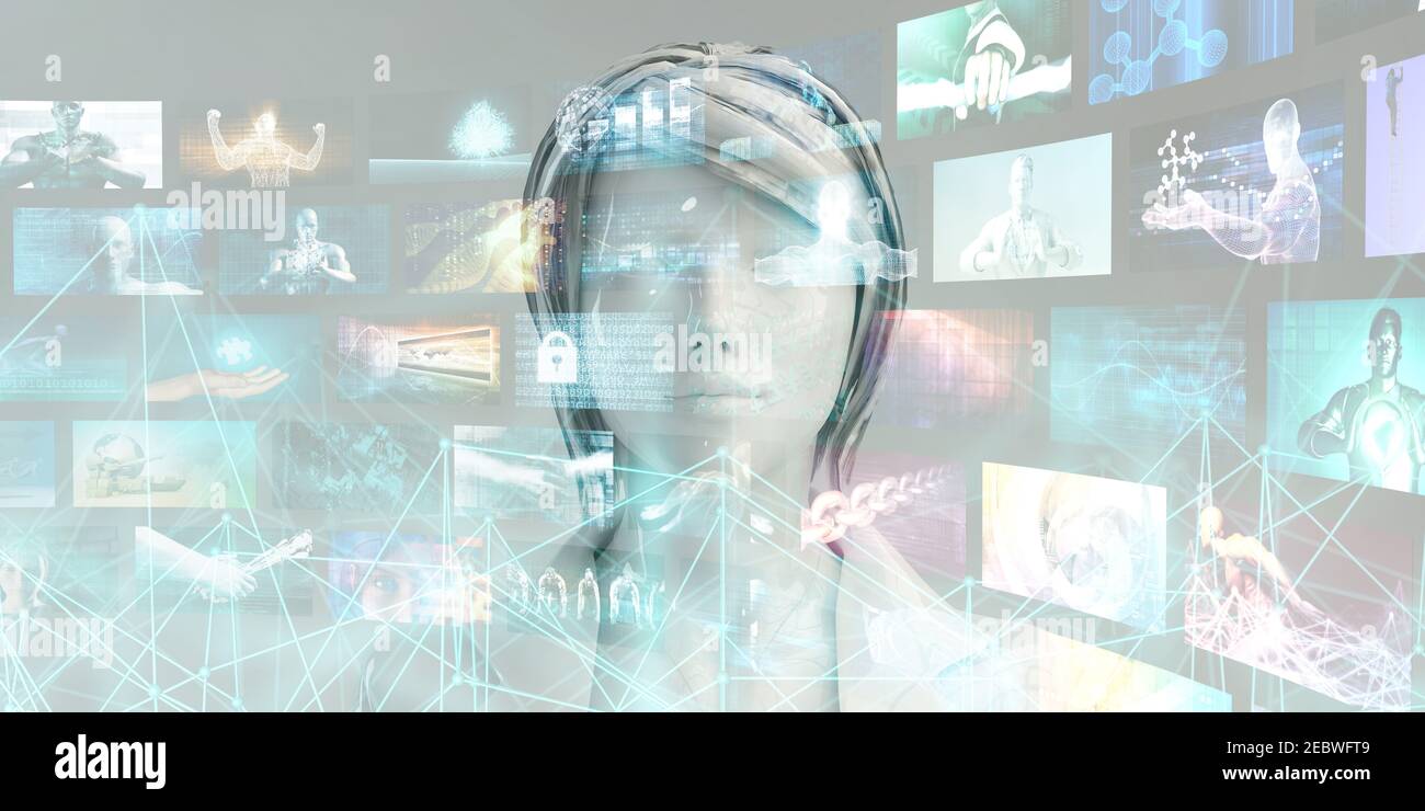 L'analyse numérique comme concept d'information technologique d'entreprise Banque D'Images