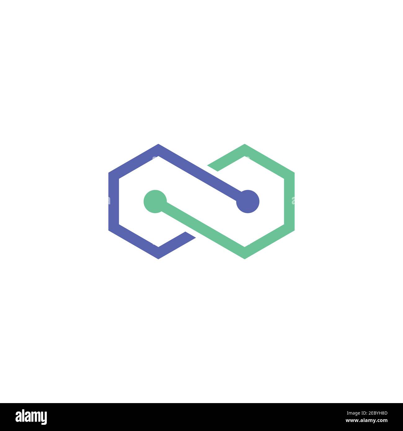 Modèle vectoriel de symbole de logo Infinity Illustration de Vecteur