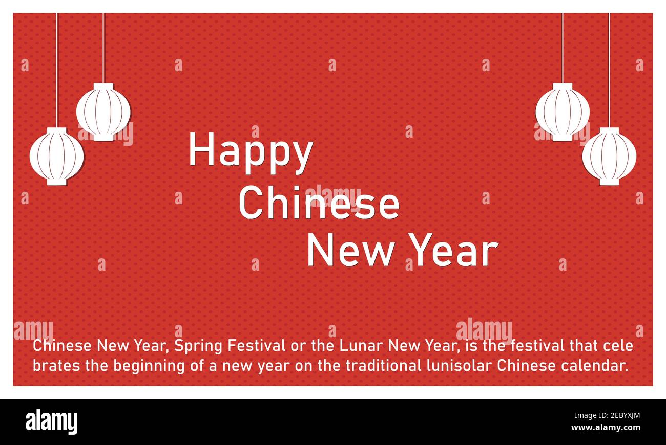 Le nouvel an chinois, le festival du printemps ou le nouvel an lunaire, est le festival qui célèbre le début d'une nouvelle année sur le traditionnel Chin lunisolaire Illustration de Vecteur