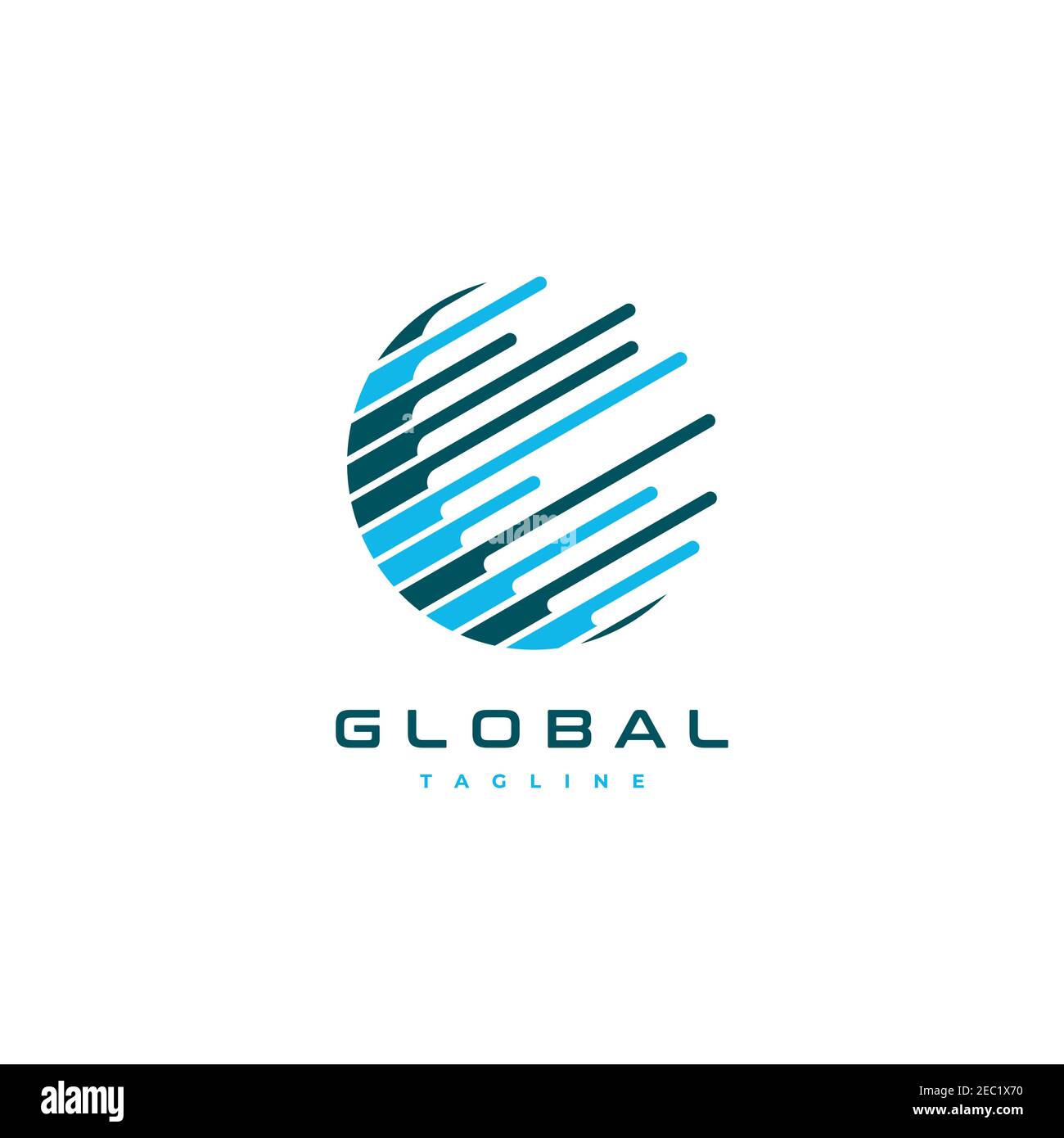 Modèle vectoriel de symbole de logo d'illustration globe World Illustration de Vecteur