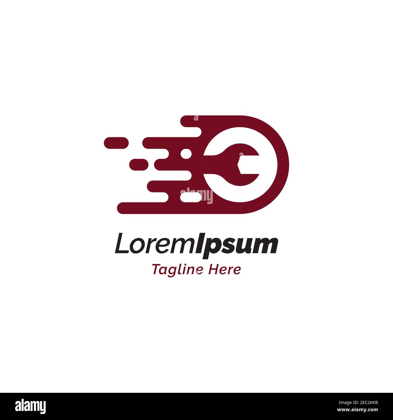 Modèle vectoriel de symbole d'illustration de conception de logo de service rapide Illustration de Vecteur