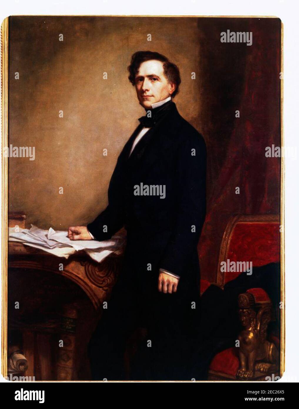 Tableaux de la Maison Blanche : la réception du général Ulysses S. Grant par Francis B. Carpenter (plus tard connu sous le nom de Cour républicaine dans les jours de Lincoln, attribué à Peter F. Rothermel)(1867); Cannonading sur le Potomac, octobre 1861 par Wordsworth Thompson; James Garfield par Calvin Curtis (1881); Grover Cleveland par Eastman Johnson (1891); Benjamin Harrison par Eastman Johnson (1895); Theodore Roosevelt par John Singer Sargent (1903); Harry S. Truman par Greta Kempton (1947); porche des Maidens à l'Erechtheum par Stanford White (1900) [anciennement appelé Temple des sept Virgins]; Millard Fillmore par Banque D'Images