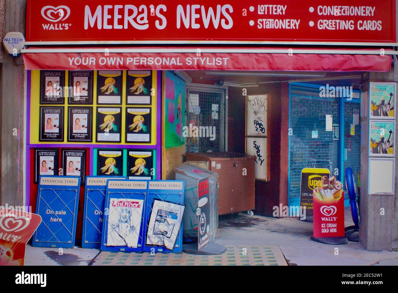 Newsagent's, Soho, Londres, Angleterre Banque D'Images