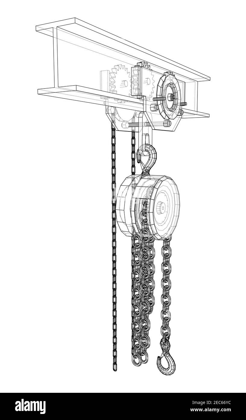 Un palan sur la poutre. Vecteur Illustration de Vecteur