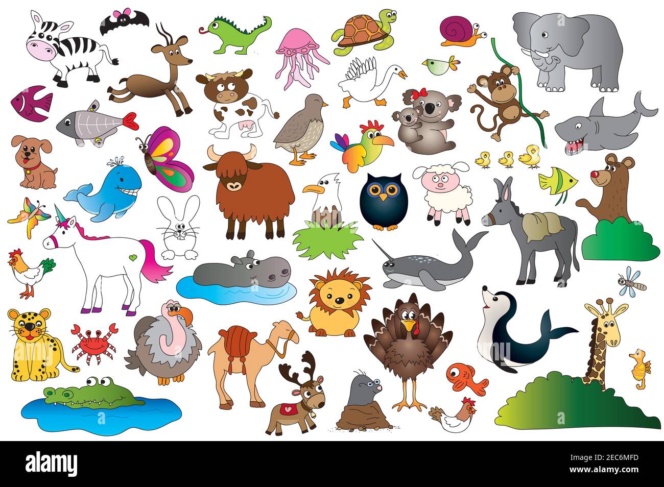 illustration d'un animal isolé Banque D'Images